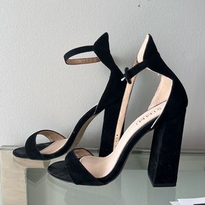SUEDE SANDALS - Black